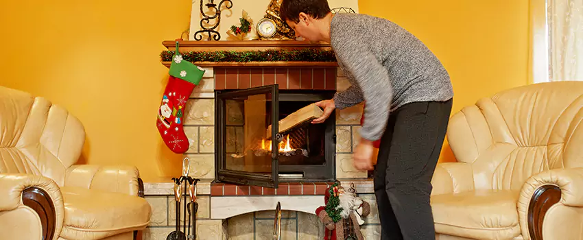 Rusted Metal Fireplace Restoration in Woodridge, Illinois