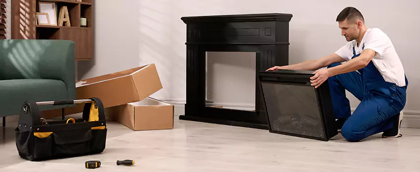 Old Rusted Metal Fireplace Repair And Replacement in Woodridge, IL